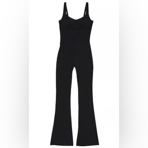 Bodycon Jumpsuit Black Jumpsuit Victoria’s Secret one piece flair pants size L